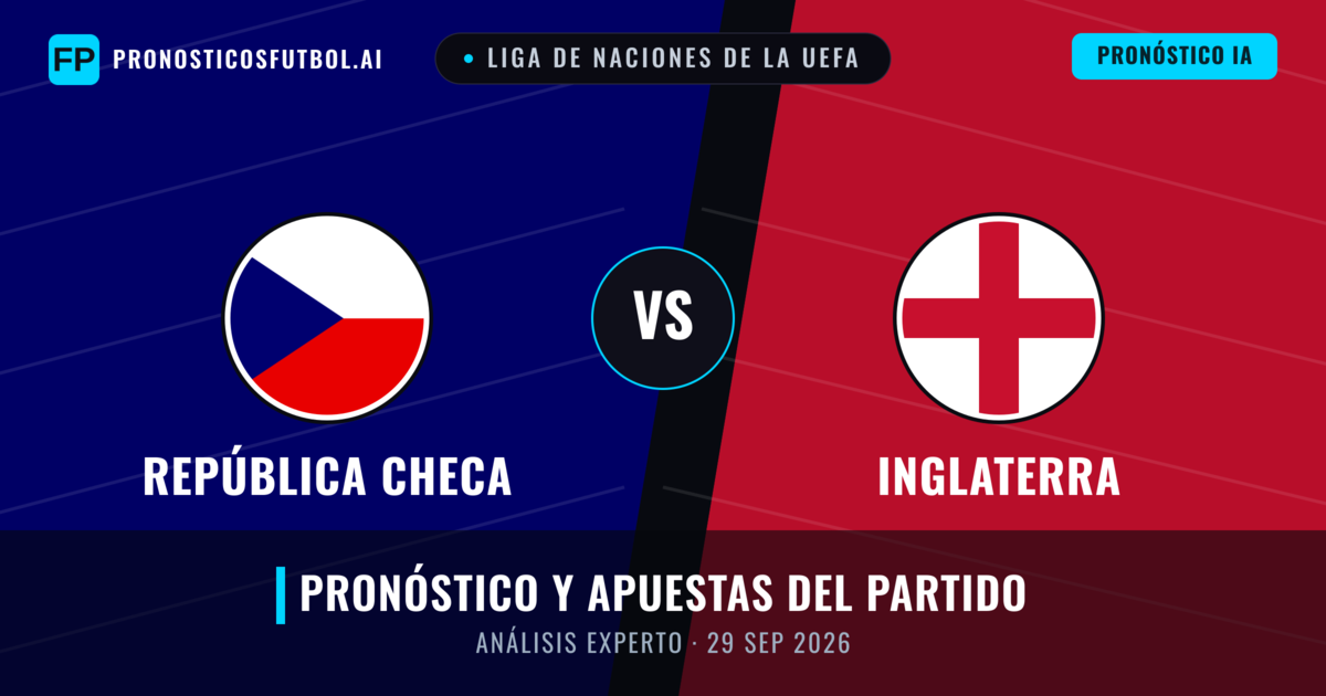 República Checa vs Inglaterra — pronóstico y previa del partido
