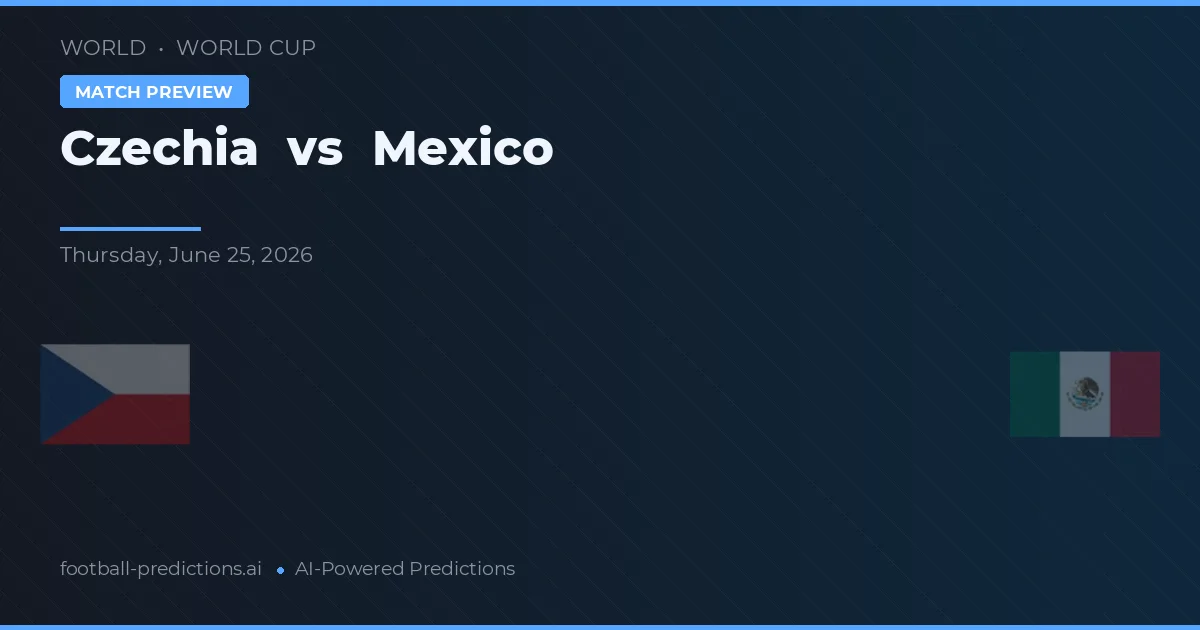 República Checa vs México — pronóstico y previa del partido