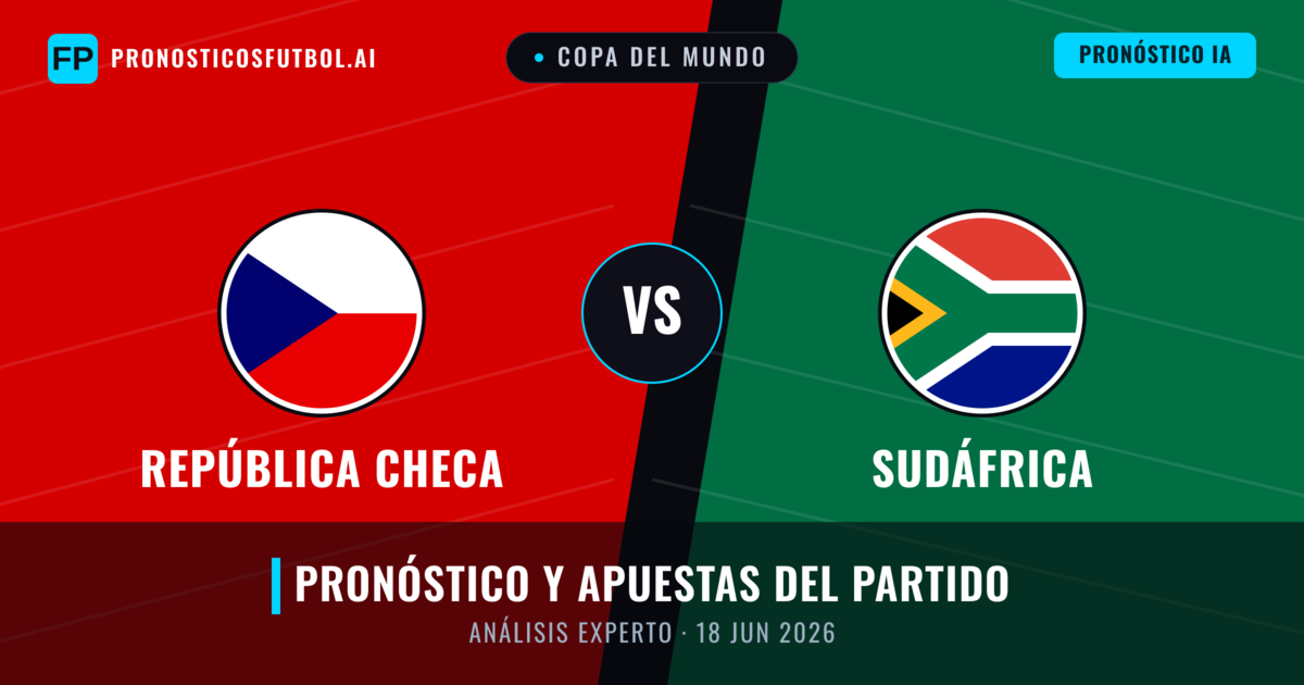 República Checa vs Sudáfrica — pronóstico y previa del partido