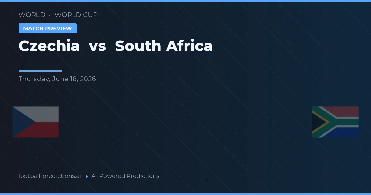 República Checa vs Sudáfrica — pronóstico y previa del partido