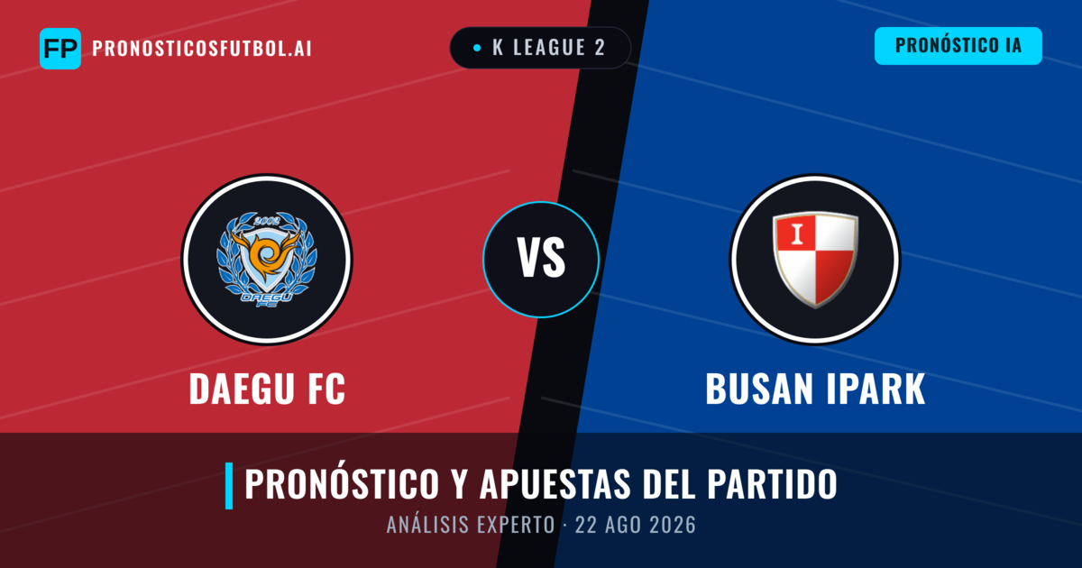 Daegu FC vs Busan IPark — pronóstico y previa del partido