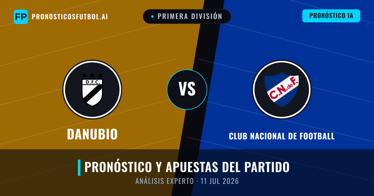 Danubio vs Club Nacional de Football — pronóstico y previa del partido