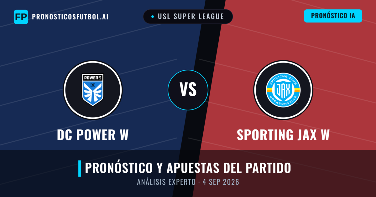 DC Power W vs Sporting JAX W — pronóstico y previa del partido