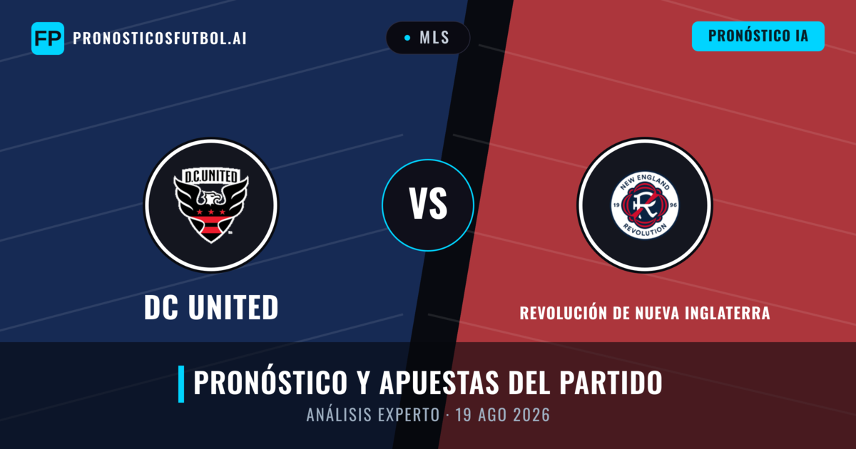 DC United vs Revolución de Nueva Inglaterra — pronóstico y previa del partido