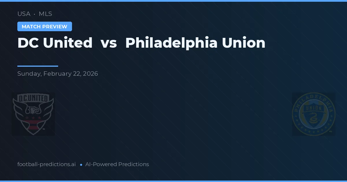 DC United vs Philadelphia Union — pronóstico y previa del partido