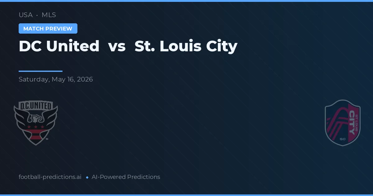 DC United vs St. Louis City — pronóstico y previa del partido