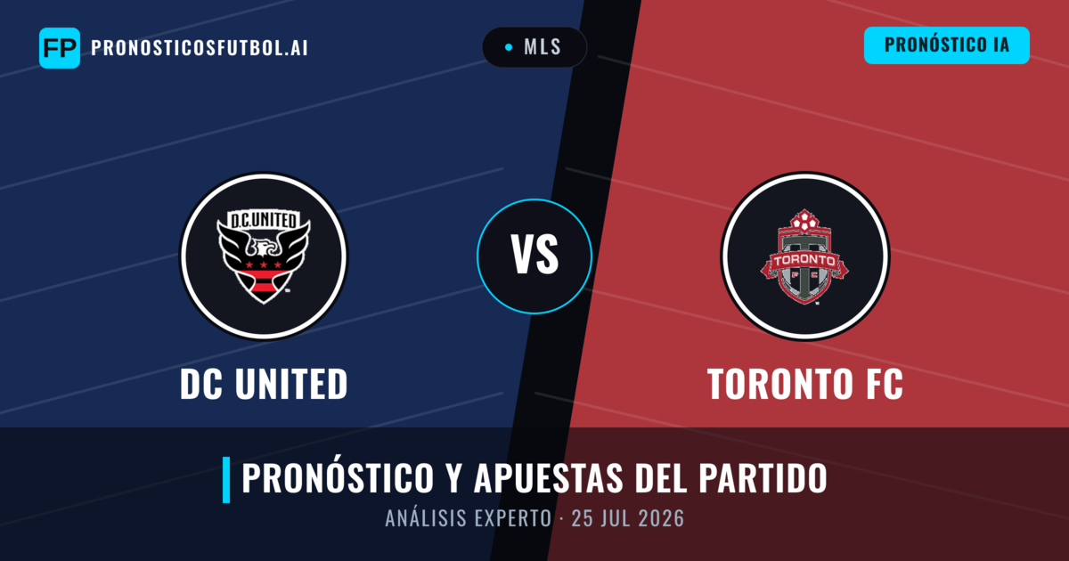 DC United vs Toronto FC — pronóstico y previa del partido