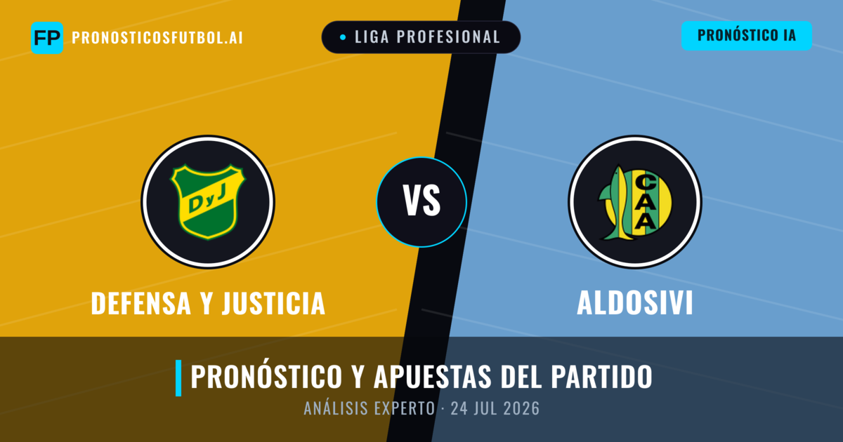 Defensa y Justicia vs Aldosivi — pronóstico y previa del partido