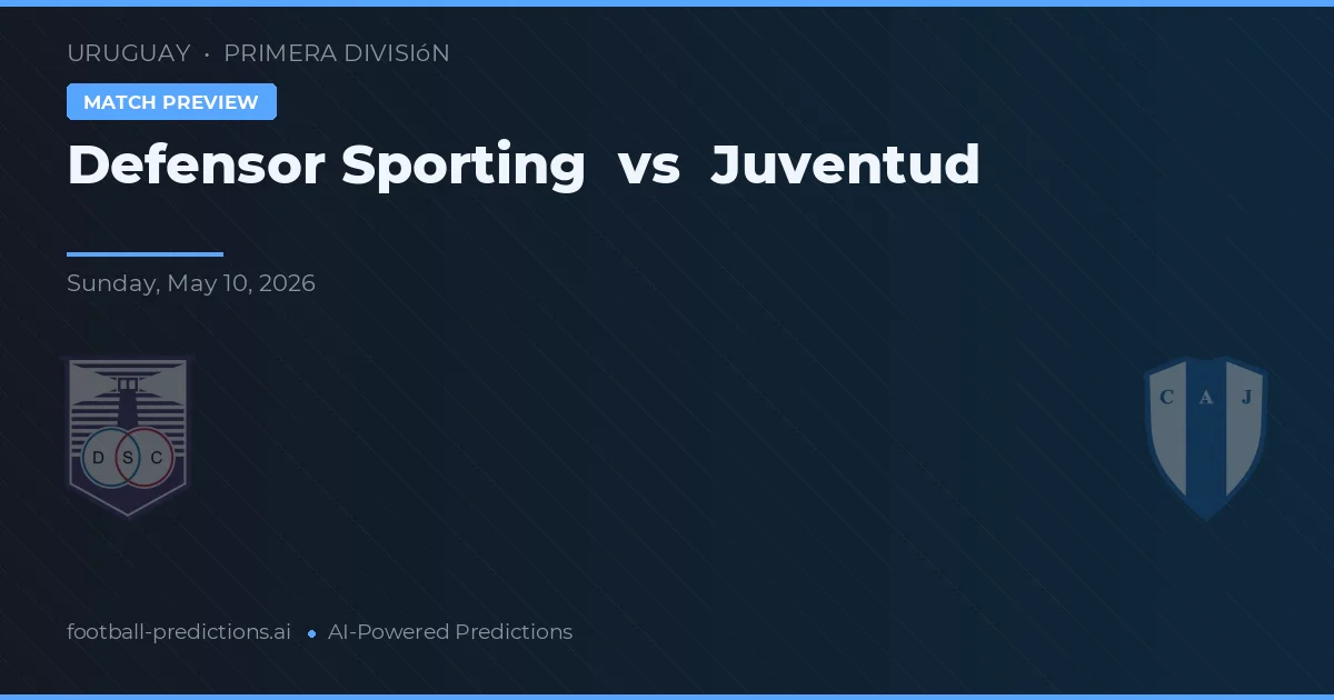 Defensor Sporting vs Juventud — pronóstico y previa del partido