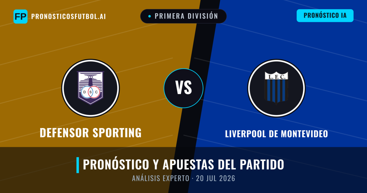 Defensor Sporting vs Liverpool de Montevideo — pronóstico y previa del partido