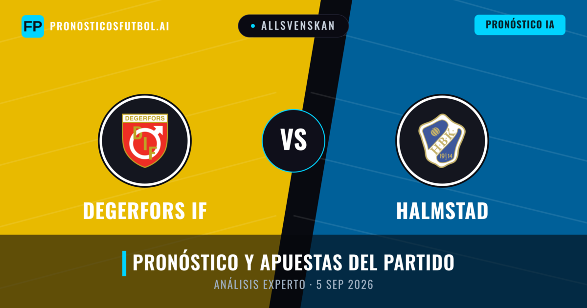 Degerfors IF vs Halmstad — pronóstico y previa del partido