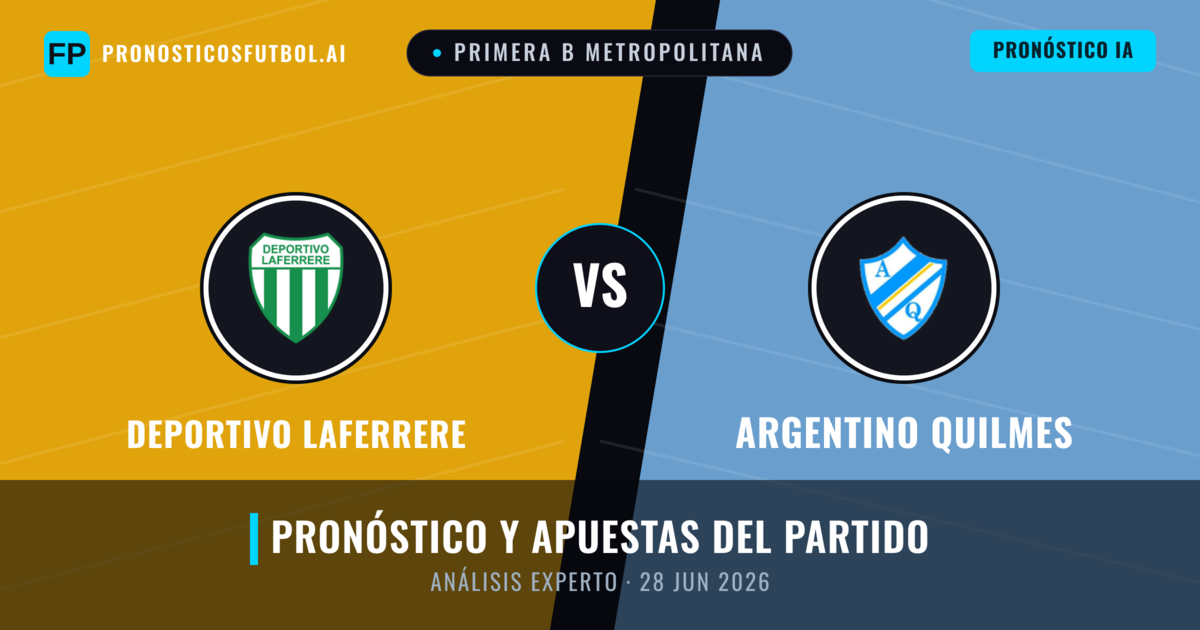 Deportivo Laferrere vs Argentino Quilmes — pronóstico y previa del partido