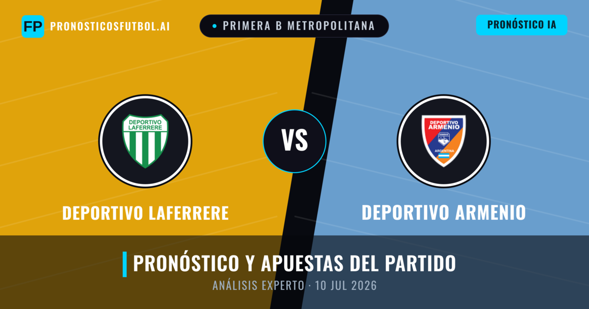 Deportivo Laferrere vs Deportivo Armenio — pronóstico y previa del partido