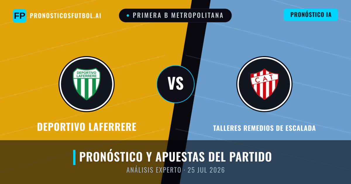 Deportivo Laferrere vs Talleres Remedios de Escalada — pronóstico y previa del partido