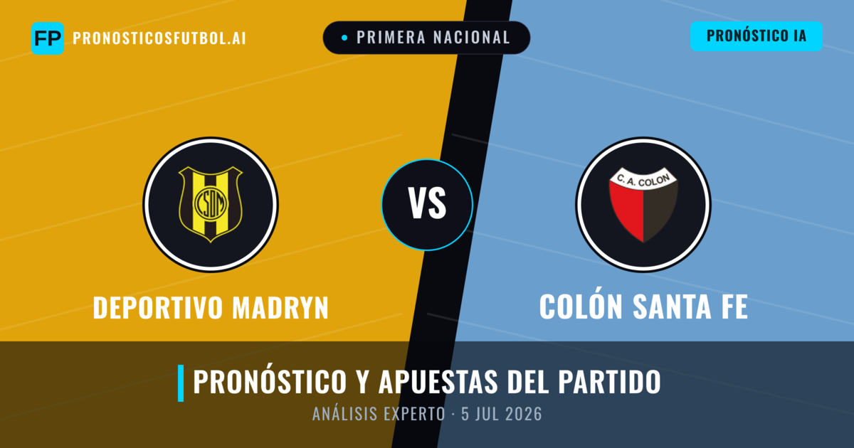 Deportivo Madryn vs Colón Santa Fe — pronóstico y previa del partido