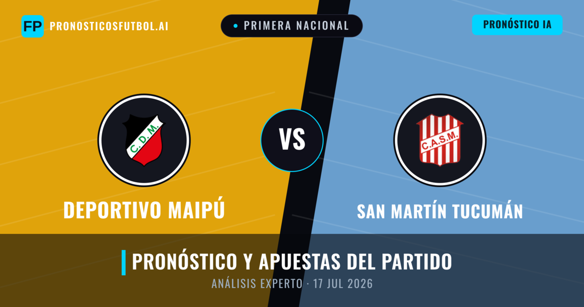 Deportivo Maipú vs San Martín Tucumán — pronóstico y previa del partido