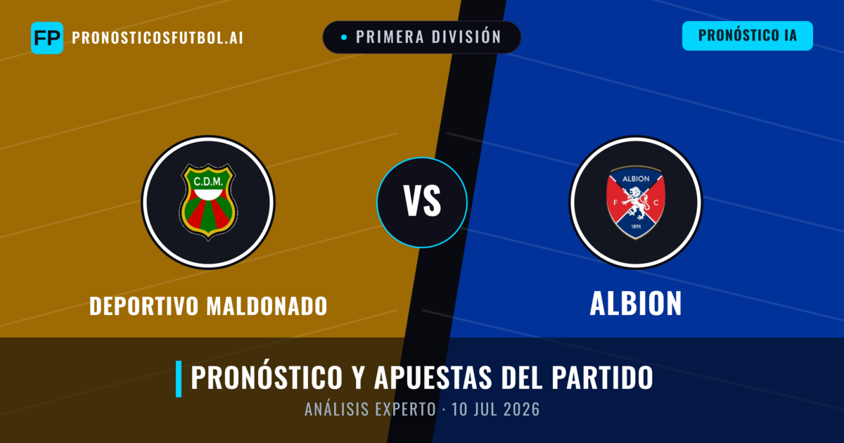 Deportivo Maldonado vs Albion — pronóstico y previa del partido