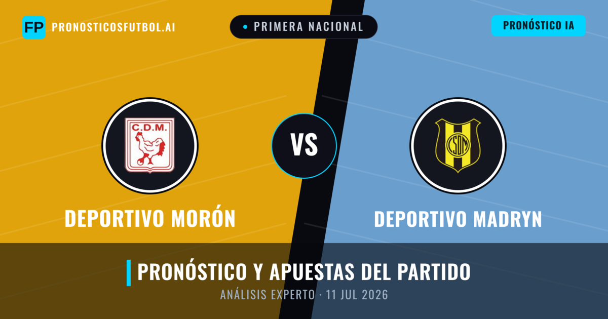 Deportivo Morón vs Deportivo Madryn — pronóstico y previa del partido