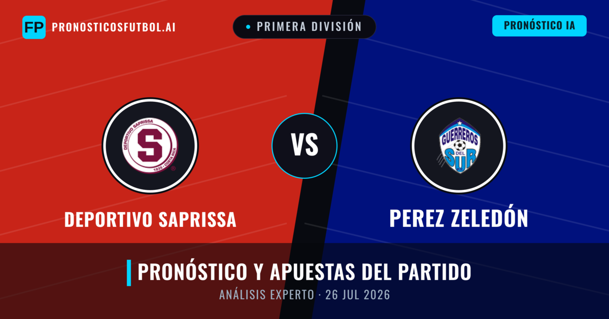 Deportivo Saprissa vs Perez Zeledón — pronóstico y previa del partido
