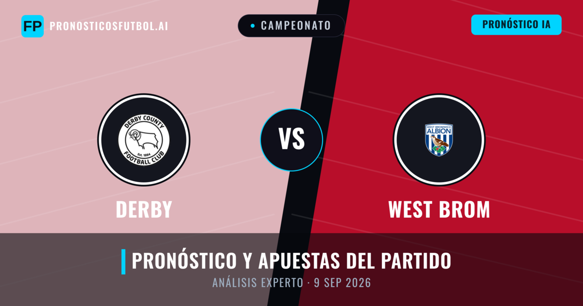 Derby vs West Brom — pronóstico y previa del partido