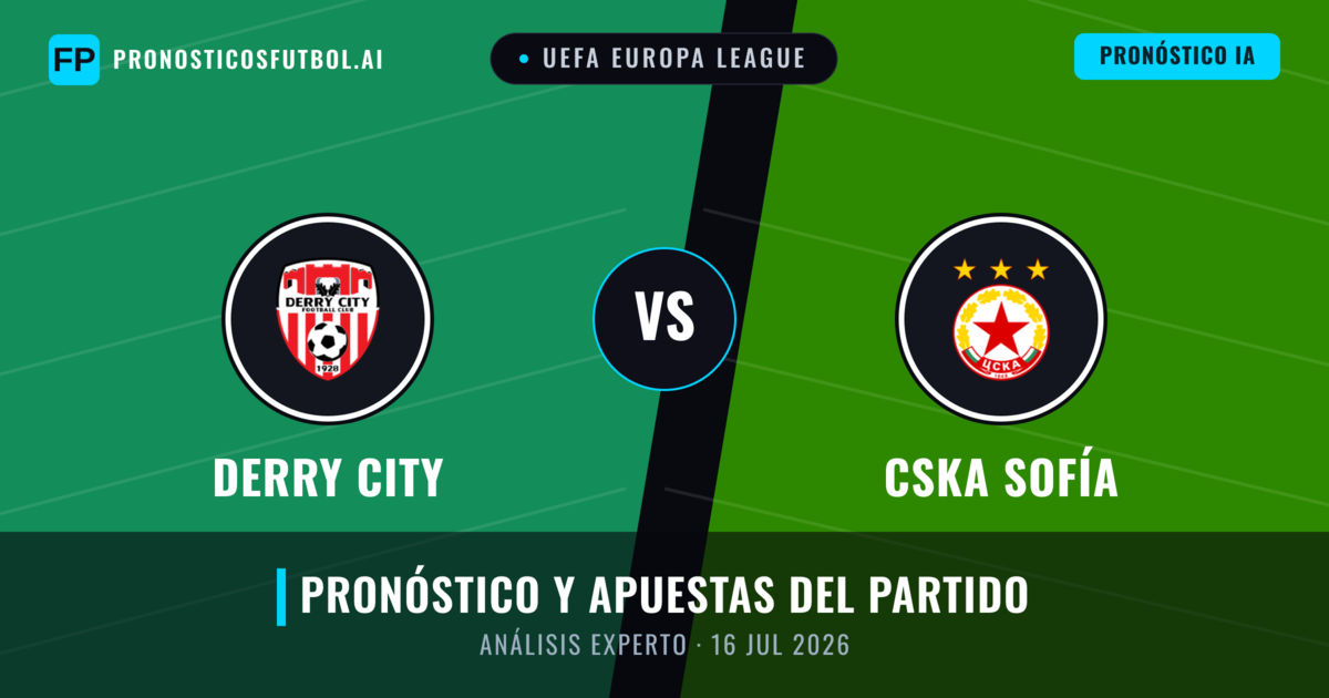 Derry City vs CSKA Sofía — pronóstico y previa del partido