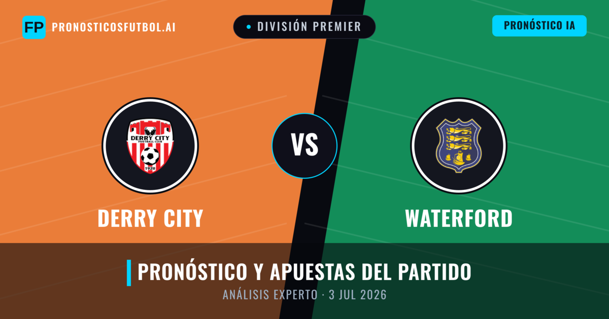 Derry City vs Waterford — pronóstico y previa del partido