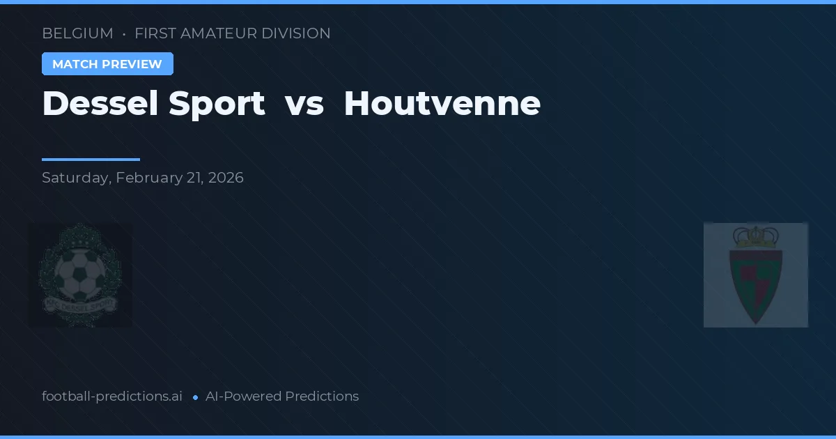 Dessel Sport vs Houtvenne — pronóstico y previa del partido