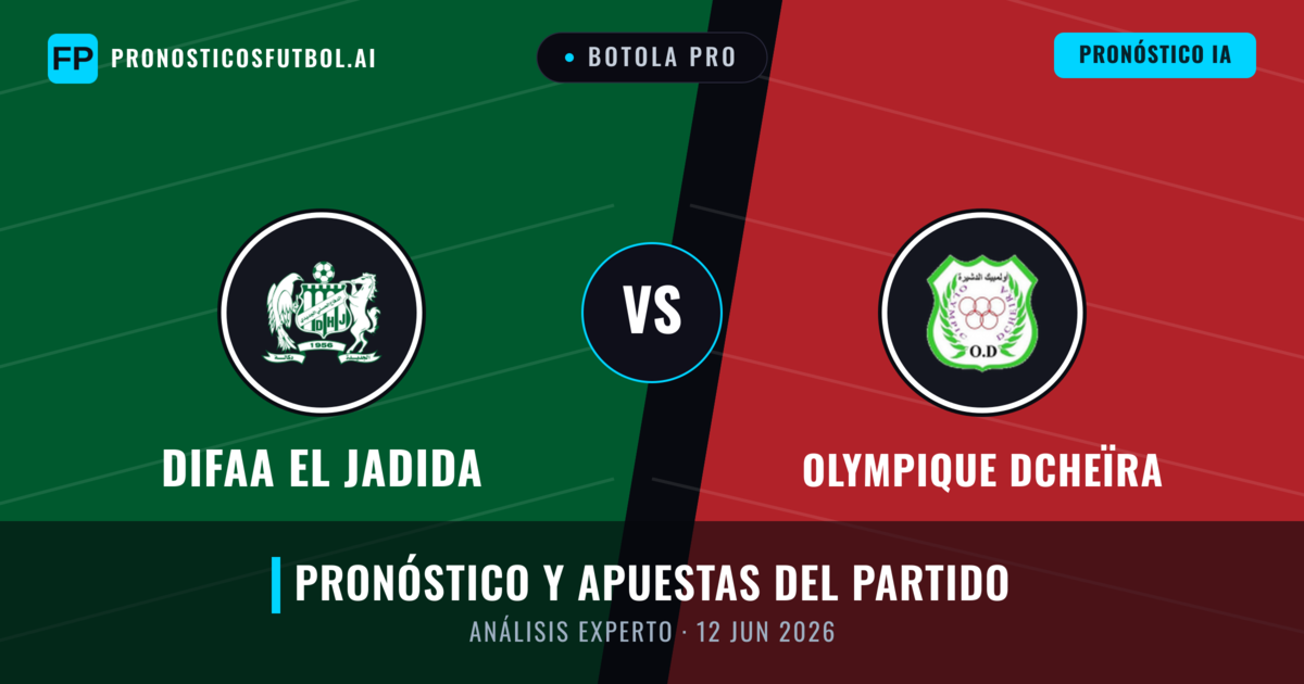 Difaa El Jadida vs Olympique Dcheïra — pronóstico y previa del partido