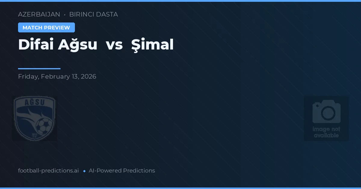 Difai Ağsu vs Şimal — pronóstico y previa del partido