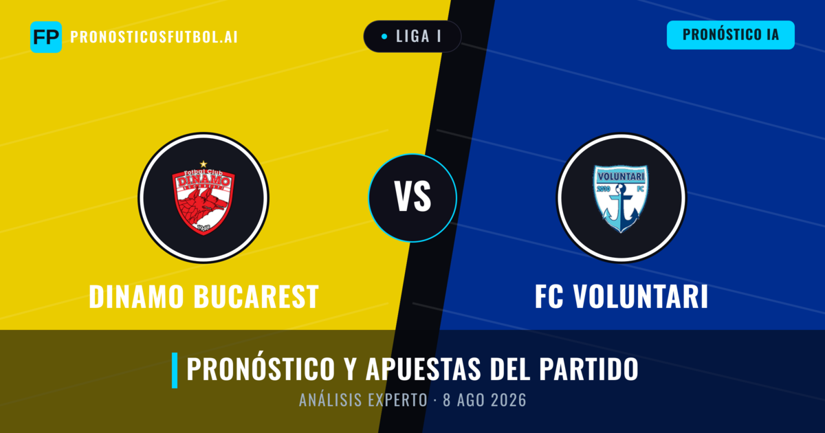Dinamo Bucarest vs FC Voluntari — pronóstico y previa del partido