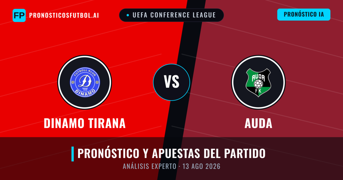 Dinamo Tirana vs Auda — pronóstico y previa del partido