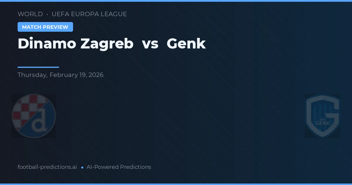 Dinamo Zagreb vs Genk — pronóstico y previa del partido