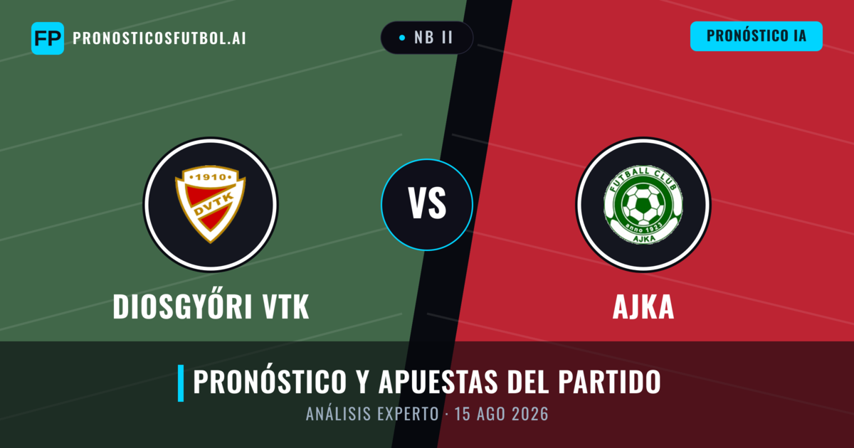 Diosgyőri VTK vs Ajka — pronóstico y previa del partido