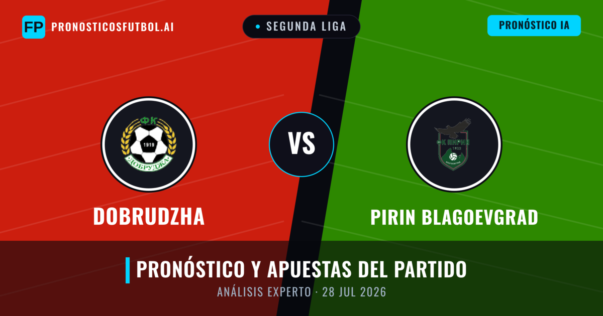 Dobrudzha vs Pirin Blagoevgrad — pronóstico y previa del partido