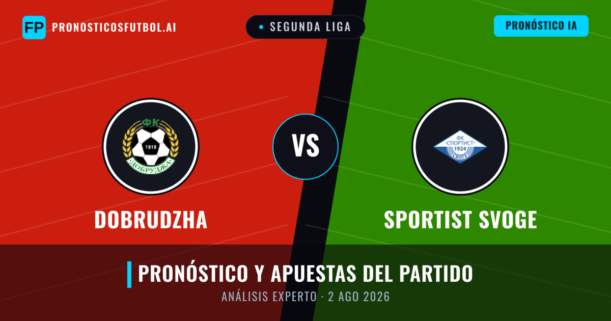 Dobrudzha vs Sportist Svoge — pronóstico y previa del partido