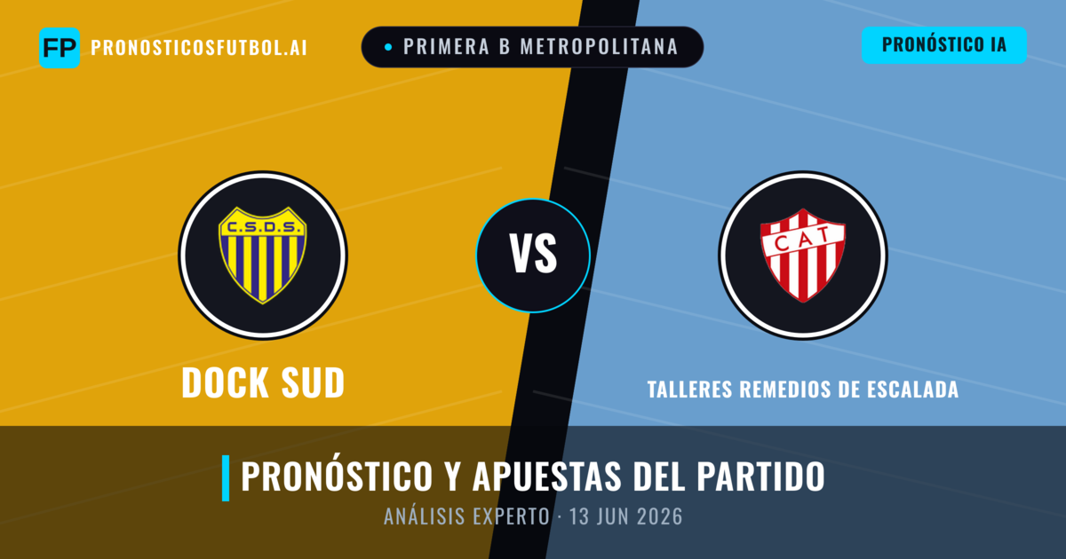 Dock Sud vs Talleres Remedios de Escalada — pronóstico y previa del partido