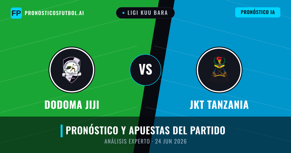 Dodoma Jiji vs JKT Tanzania — pronóstico y previa del partido
