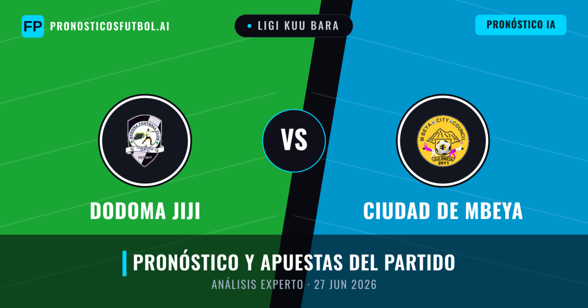 Dodoma Jiji vs Ciudad de Mbeya — pronóstico y previa del partido