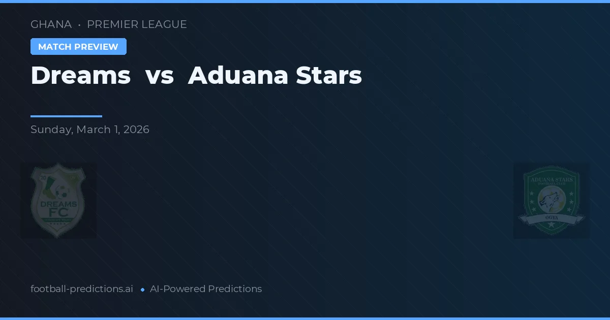 Dreams vs Aduana Stars — pronóstico y previa del partido