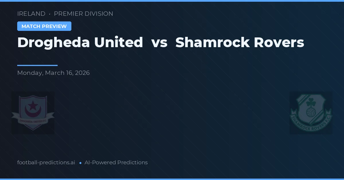Drogheda United vs Shamrock Rovers — pronóstico y previa del partido