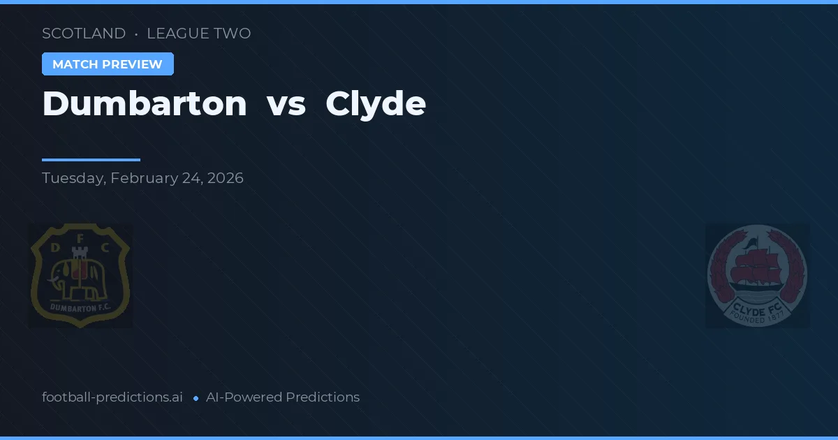 Dumbarton vs Clyde — pronóstico y previa del partido