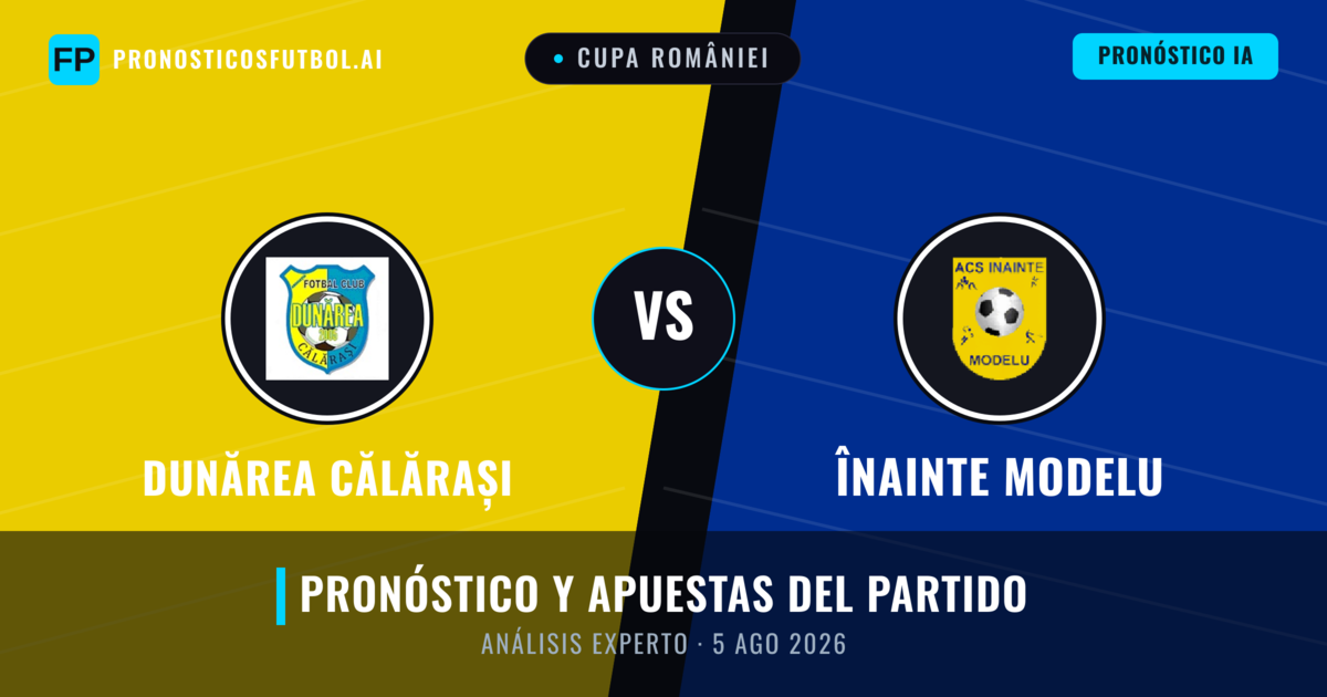 Dunărea Călărași vs Înainte Modelu — pronóstico y previa del partido