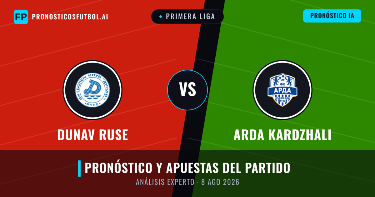 Dunav Ruse vs Arda Kardzhali — pronóstico y previa del partido