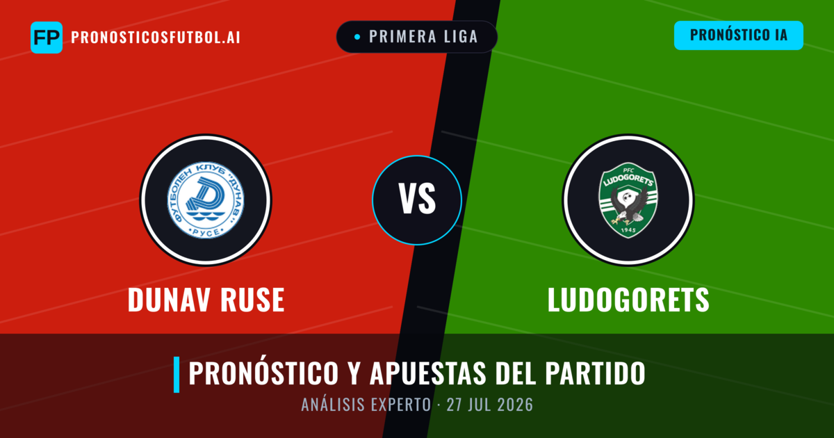 Dunav Ruse vs Ludogorets — pronóstico y previa del partido