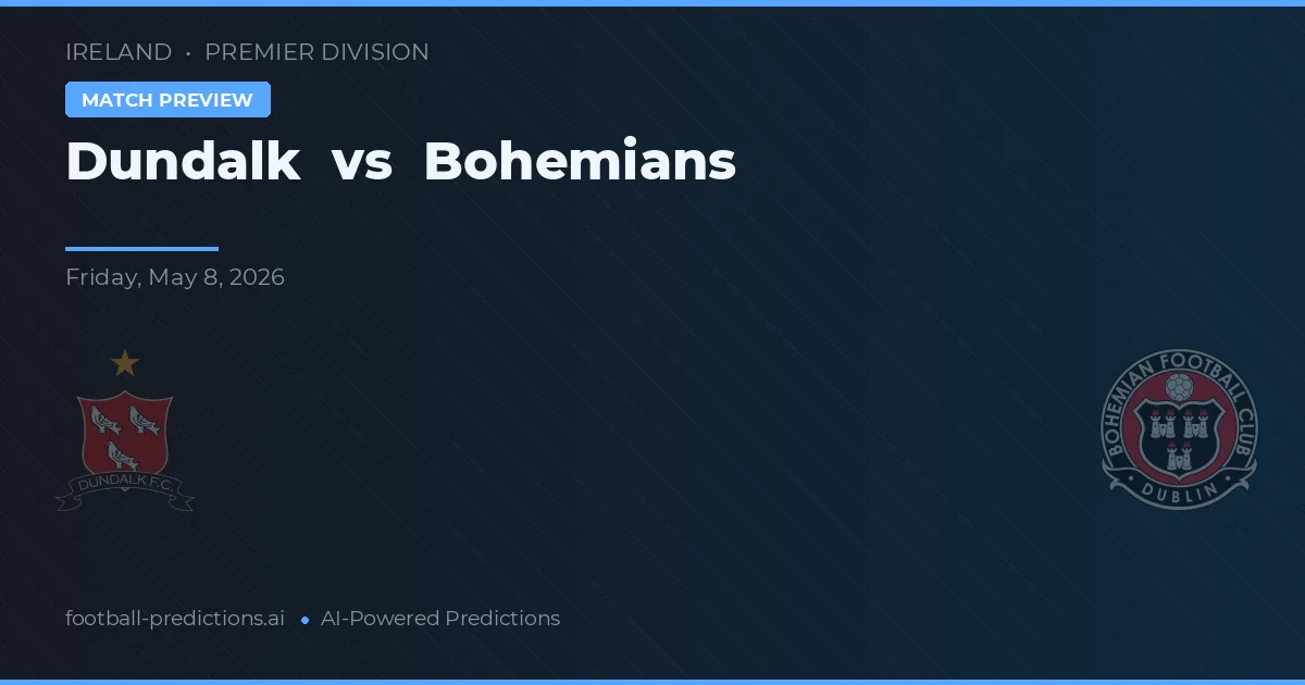 Dundalk vs Bohemians — pronóstico y previa del partido
