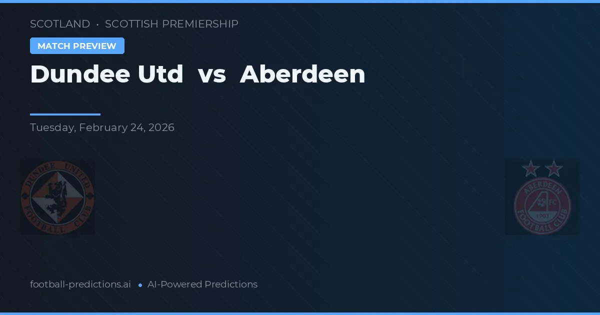 Dundee United vs Aberdeen — pronóstico y previa del partido