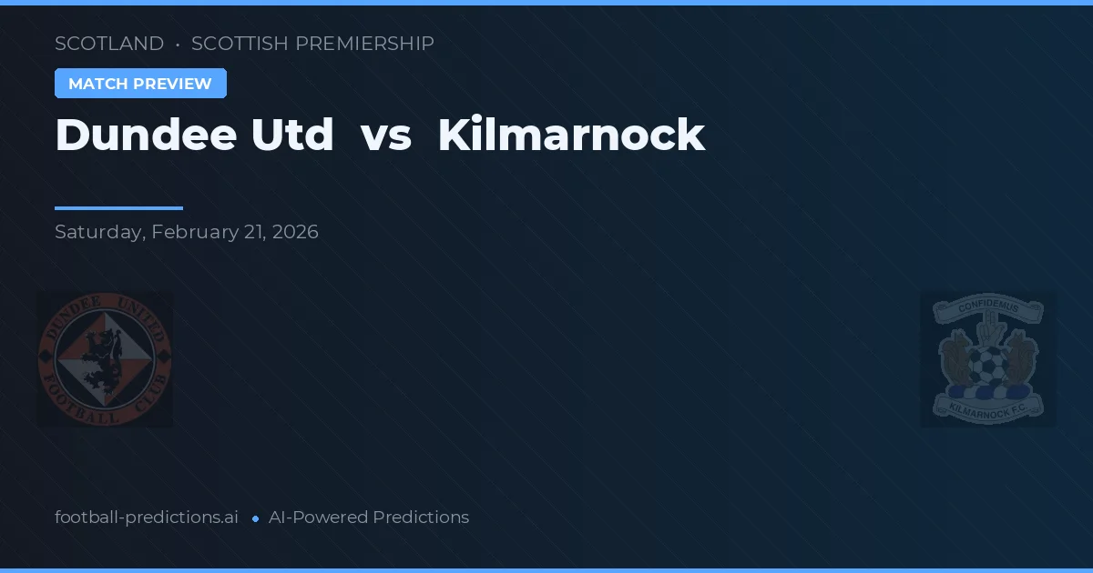 Dundee United vs Kilmarnock — pronóstico y previa del partido