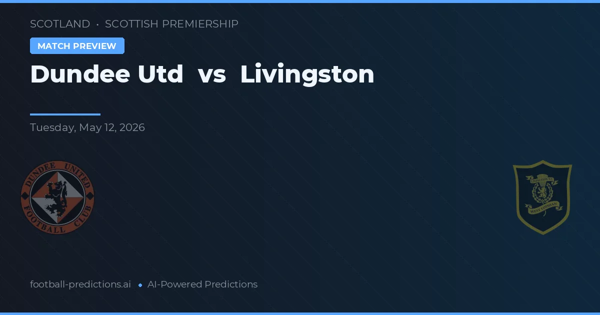 Dundee United vs Livingston — pronóstico y previa del partido