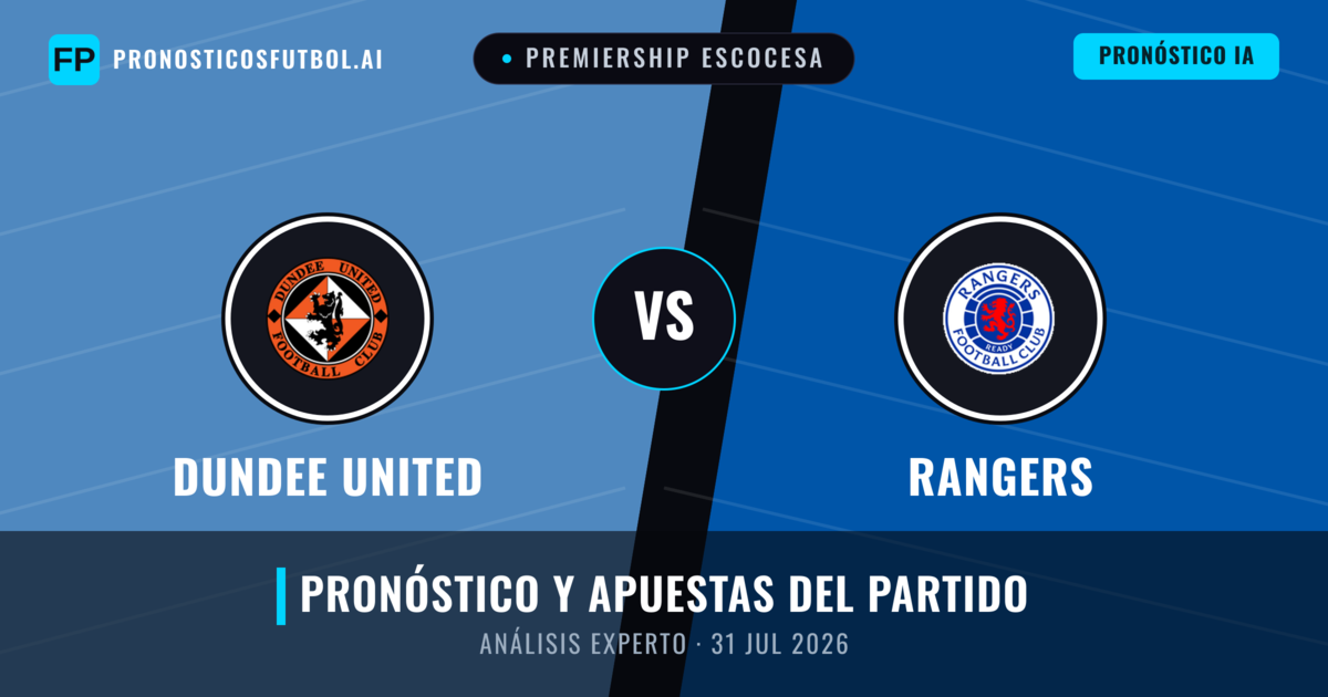 Dundee United vs Rangers — pronóstico y previa del partido