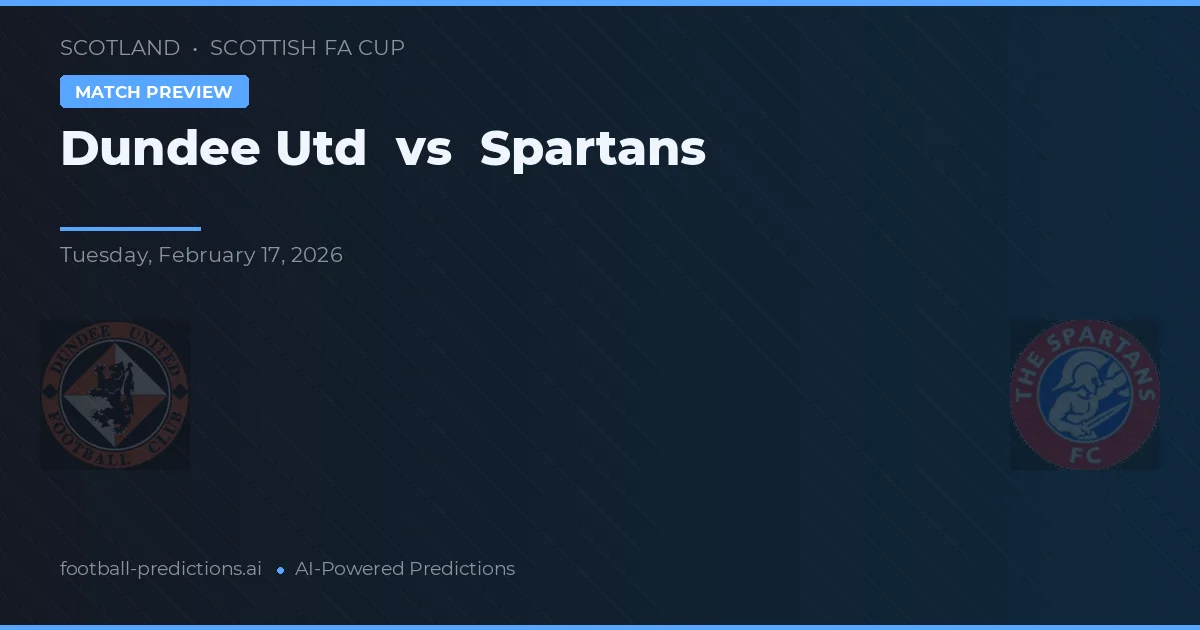 Dundee United vs Spartans — pronóstico y previa del partido